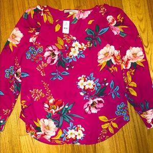 NWT floral blouse